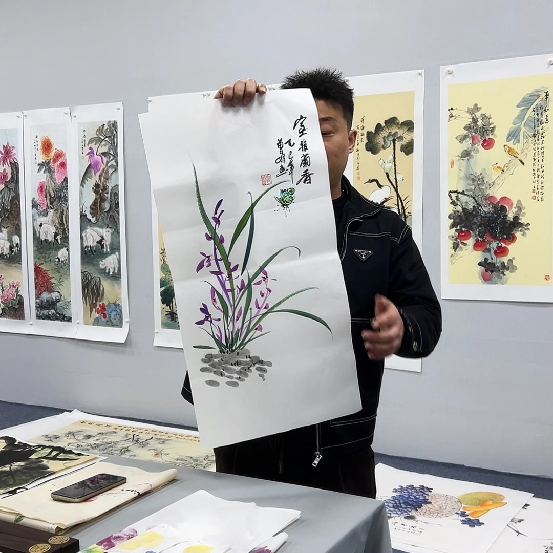 国画国画作品宣纸纯手绘