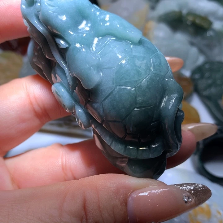 翡翠未镶嵌颈饰保真天然A货翡翠