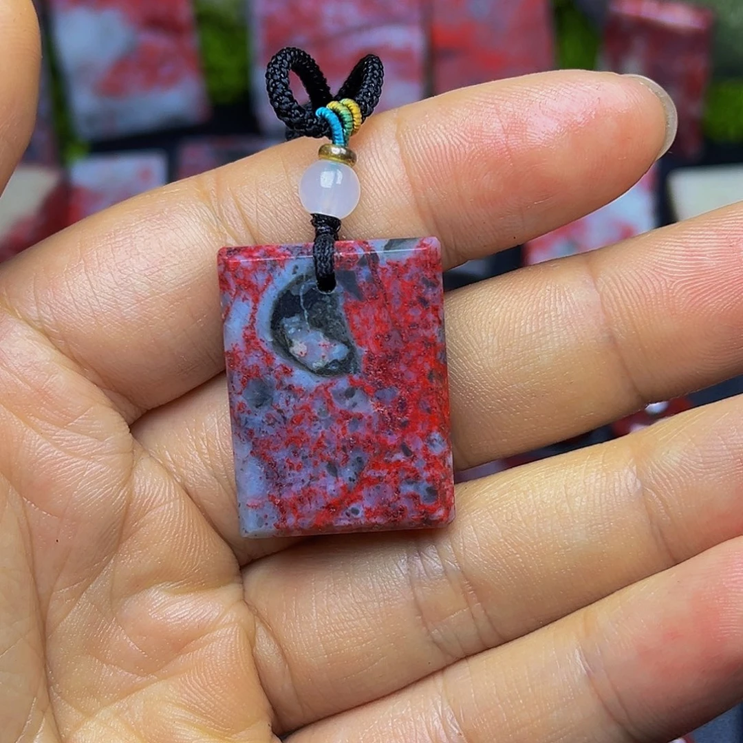 天然辰砂朱砂吊坠