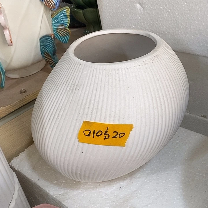 摆件陶盆有孔 微瑕介意勿拍