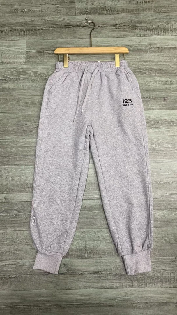 2910#【长93】2024新款时尚松紧加绒加厚休闲卫裤