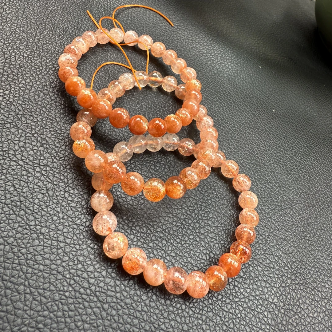 天然金太阳水晶单圈手串-Y095多其样发其一