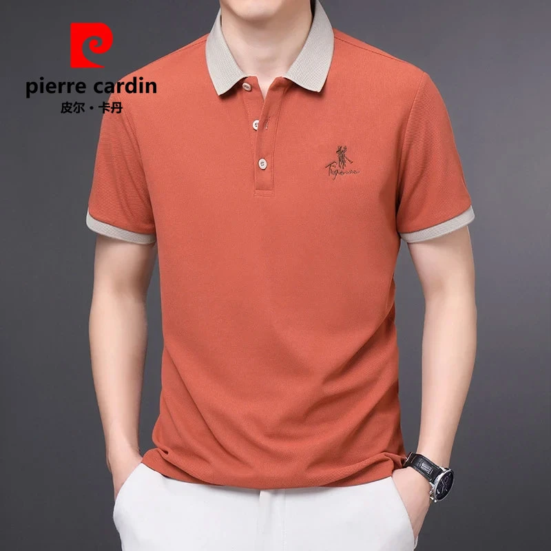 皮尔卡丹男士夏季polo衫商务休闲半袖上衣翻领薄款透气短袖t恤男
