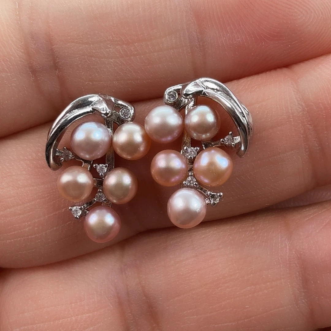 耳饰未镶嵌淡水珍珠