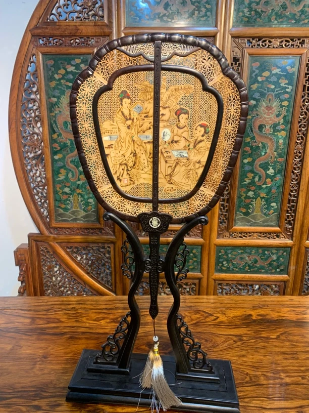 手工艺非遗 扇子 摆屏