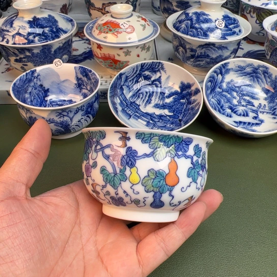 纯手工纯手绘茶具85