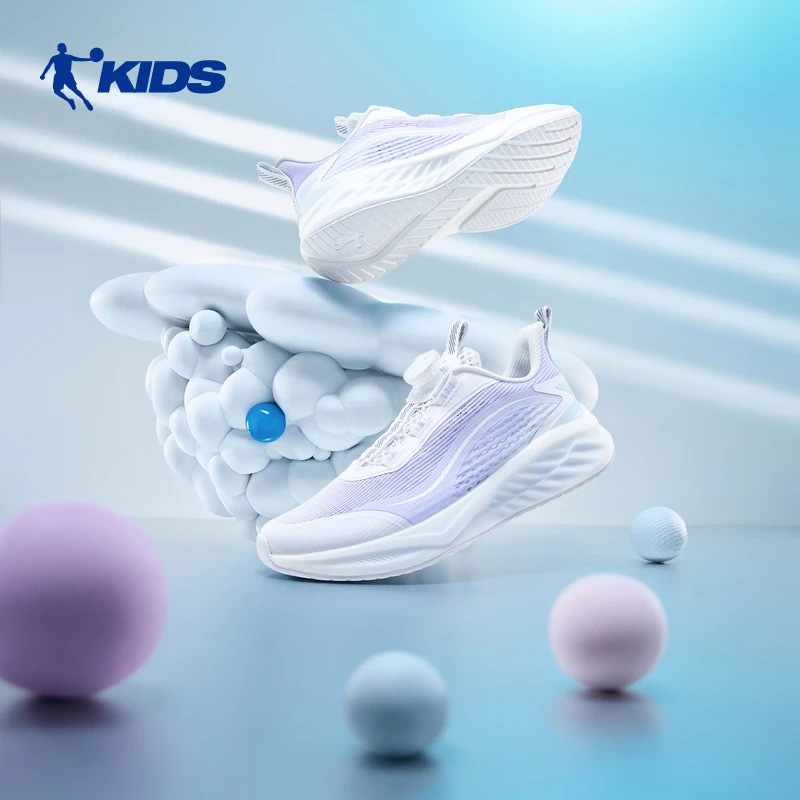 氢云乔丹女童跑步鞋2025秋季新款网面中大童运动鞋儿童鞋T6520298