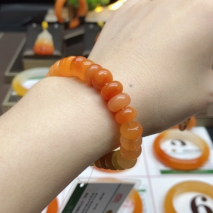 石英质玉（黄龙玉）未镶嵌手串