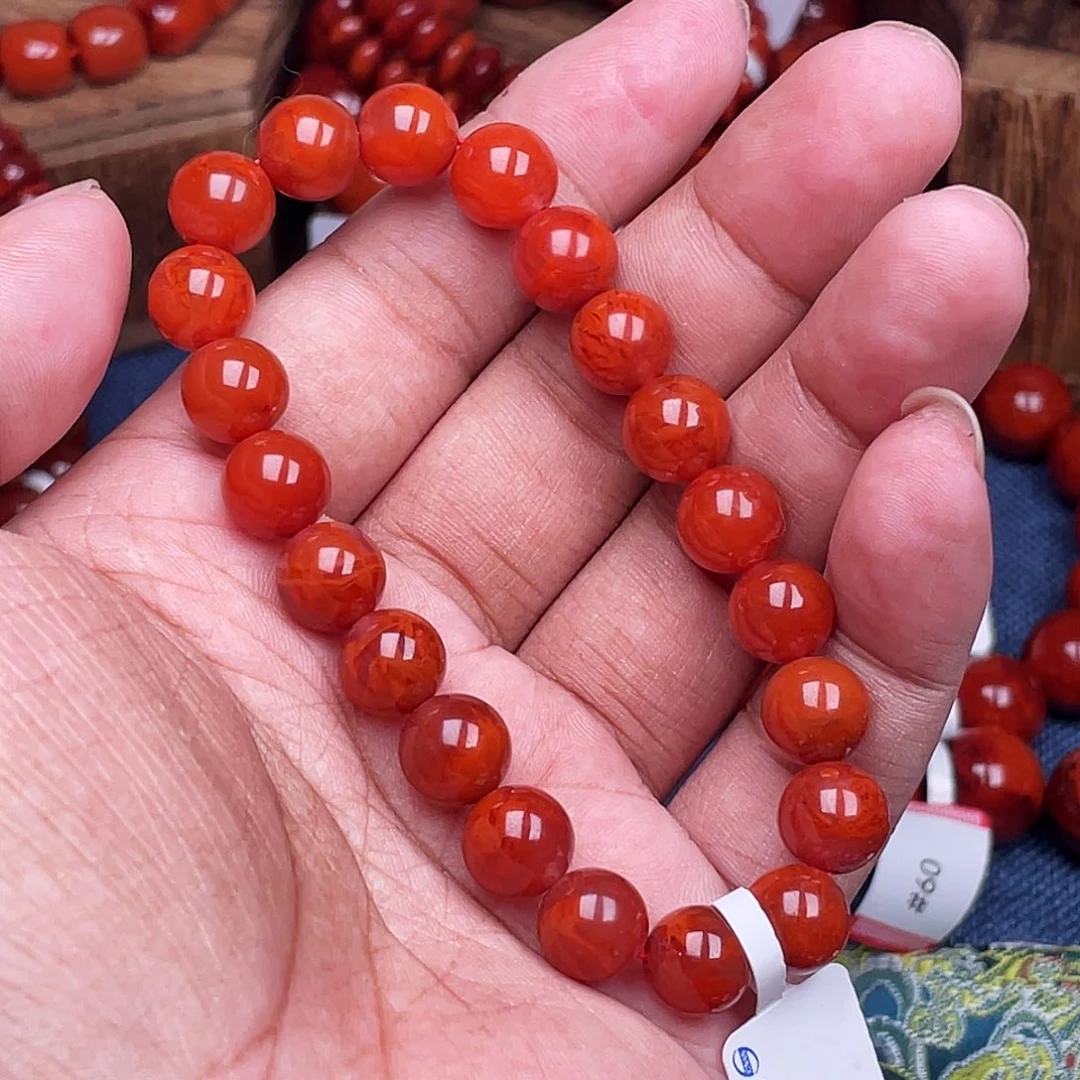 南红玛瑙未镶嵌手链南红瓦西卡9
