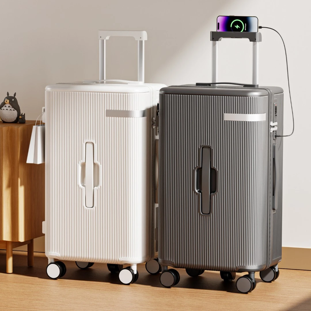 保罗蔻兹新款加厚37大容量男万向轮旅行箱密码拉杆箱女26寸行李箱