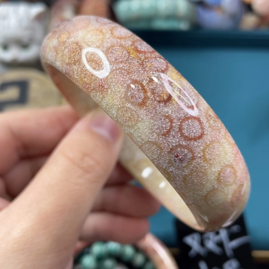 未镶嵌手镯硅化玉