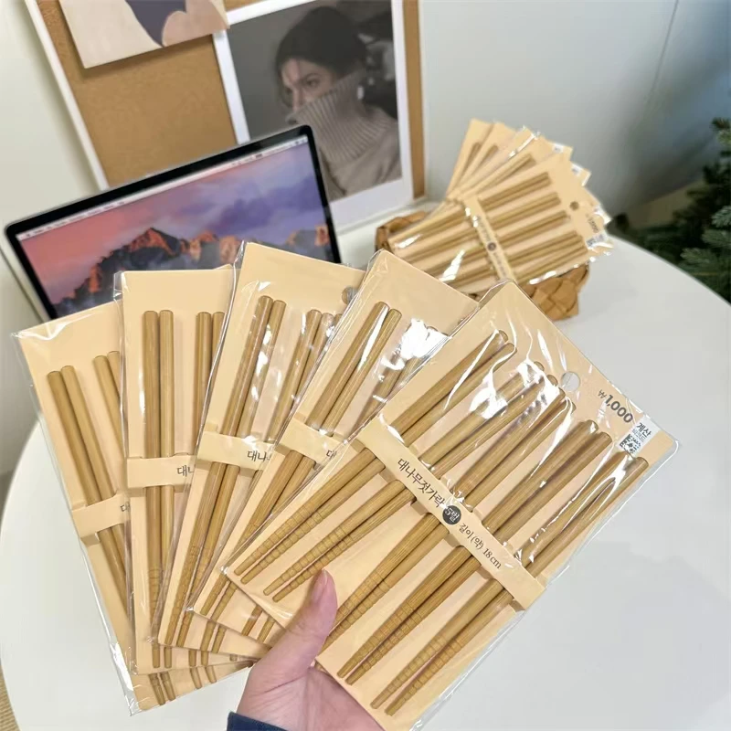 韩国【原单家】楠竹18cm筷子套装5双装