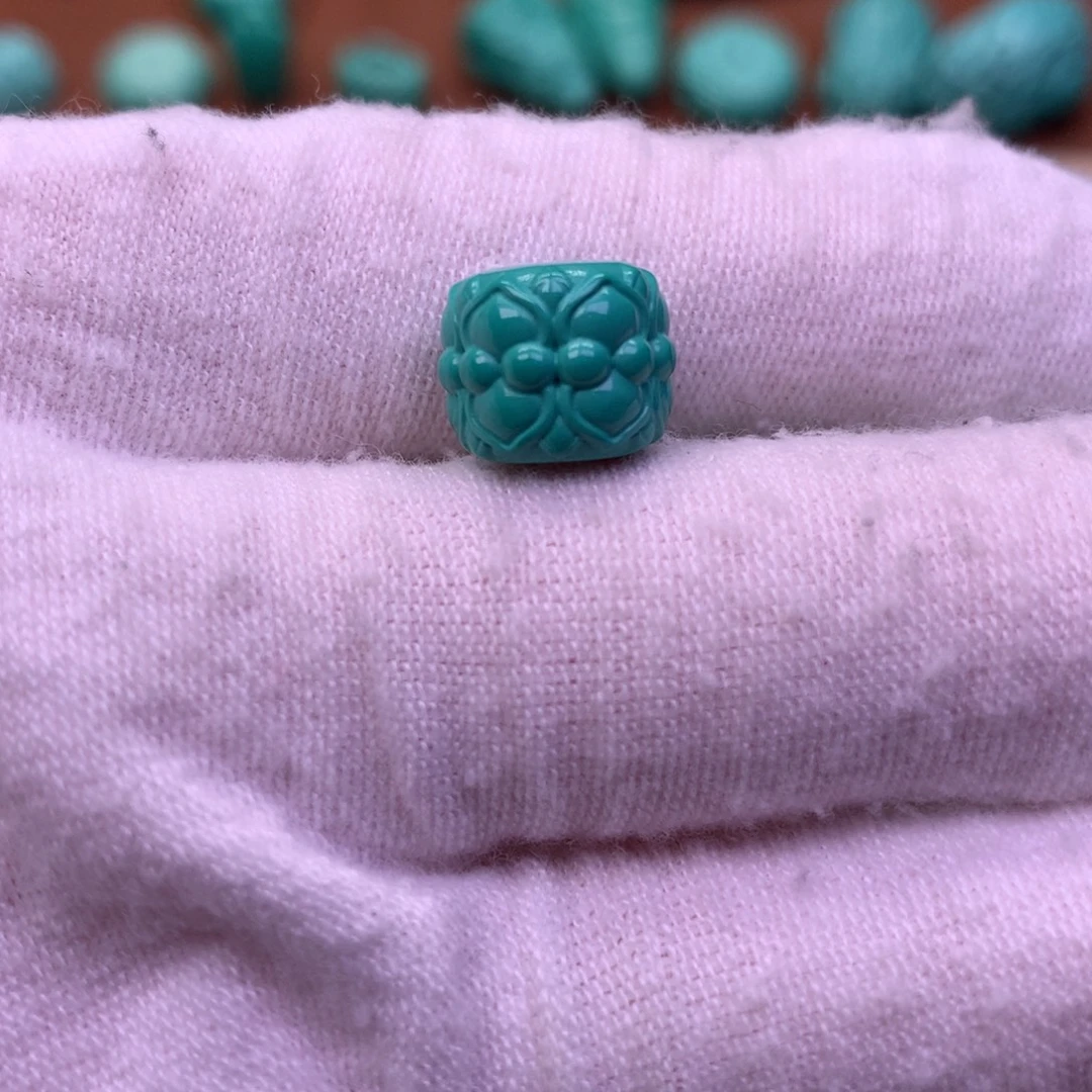 原生态散珠配珠并蒂莲花卡11