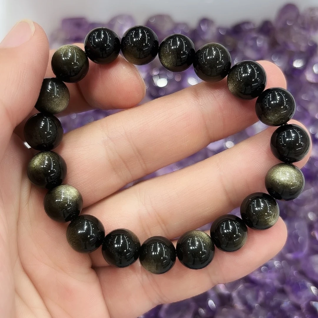 水晶手链未镶嵌金耀石卡10