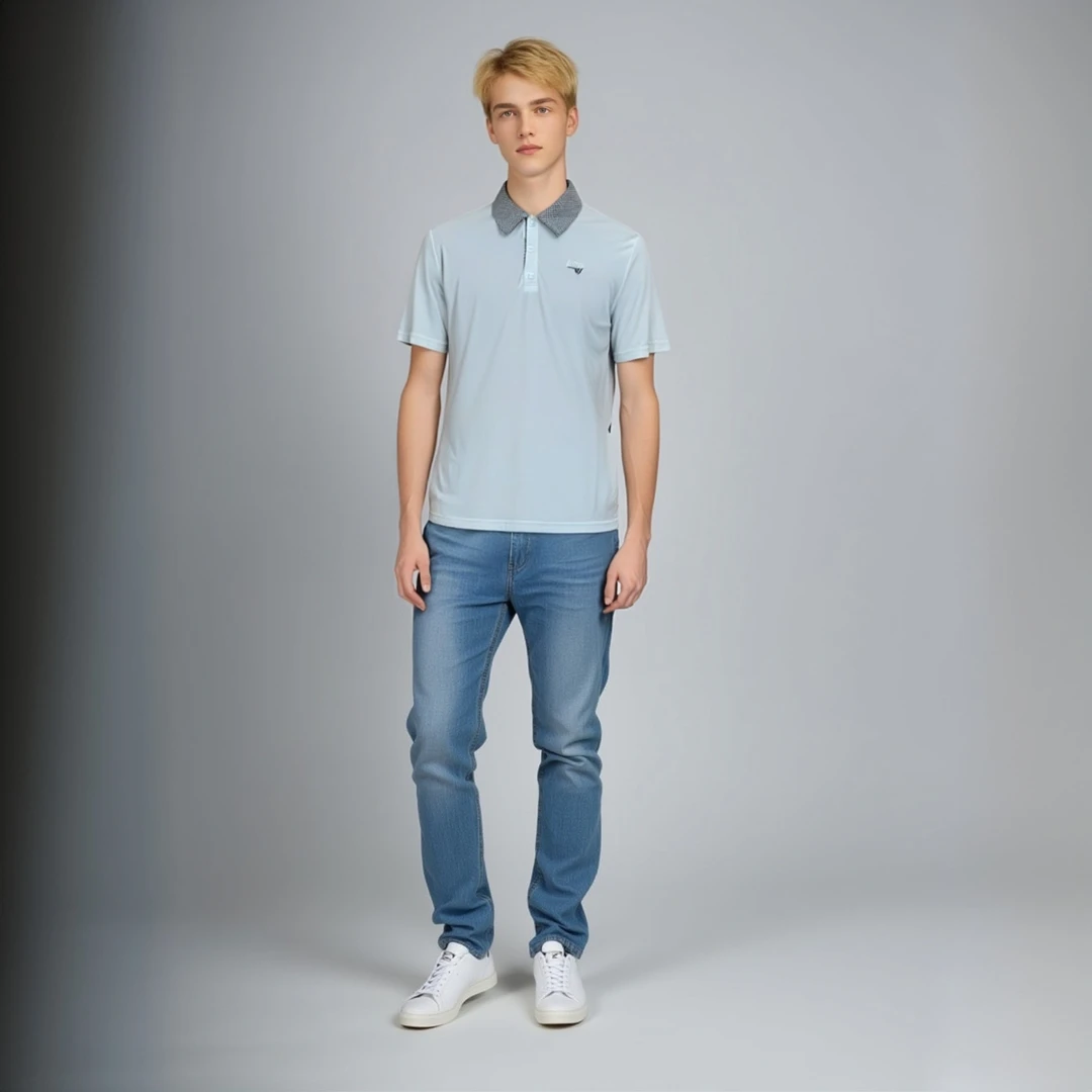 出口韩国男士夏季短袖多色多码刺绣印花轻薄款凉爽百搭纯色polo衫