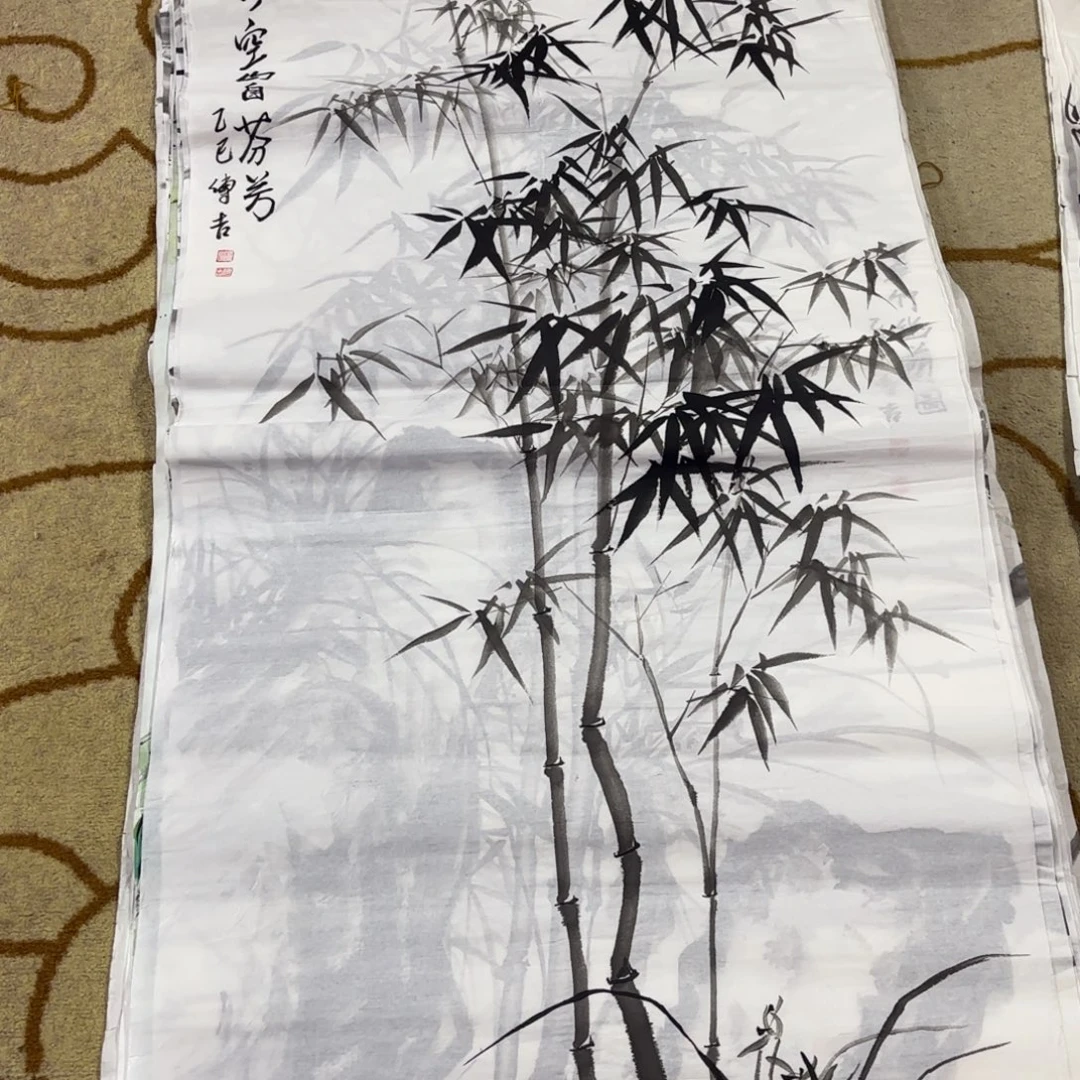 国画顾传吉四尺花鸟艺