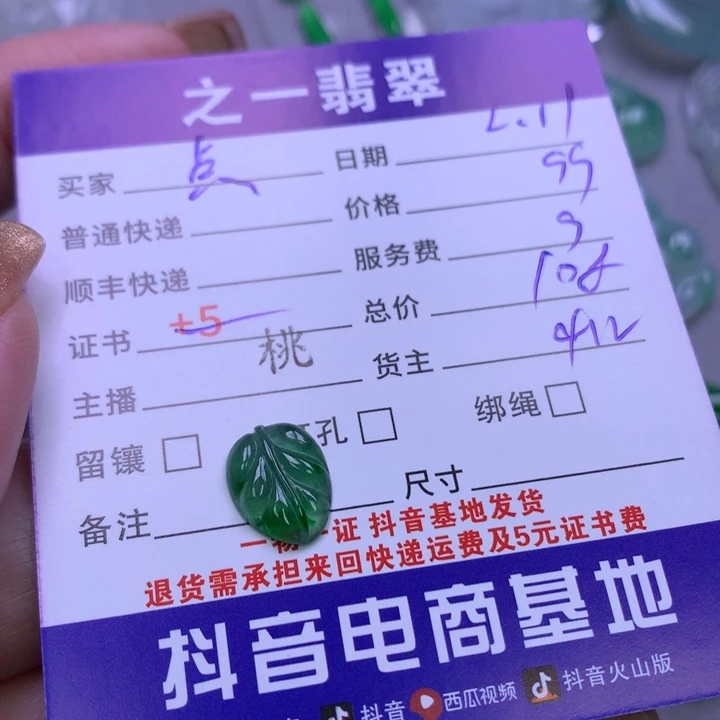 翡翠颈饰未镶嵌“****y