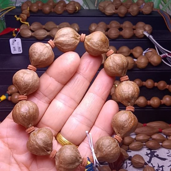 手串/手链橄榄核橄榄核手串三花铁核鸡血红老料蜜桃臀1.9