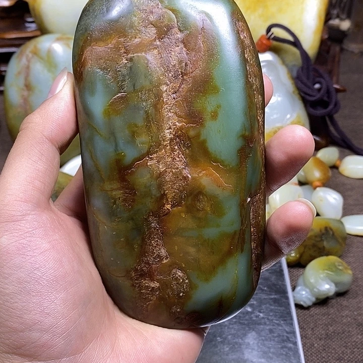 用***5和田玉未镶嵌把件