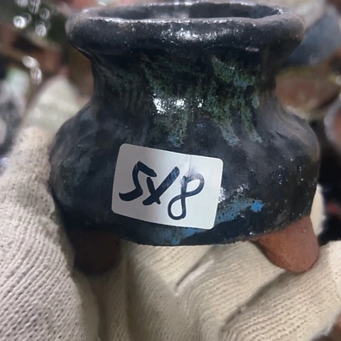 红陶粗陶花盆手工