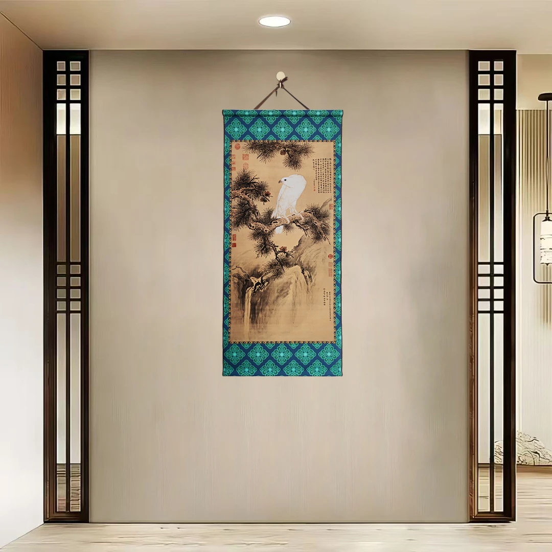 {40-815傲世群英}净尺寸40x85cm现代简约挂轴装饰画办公室家居装