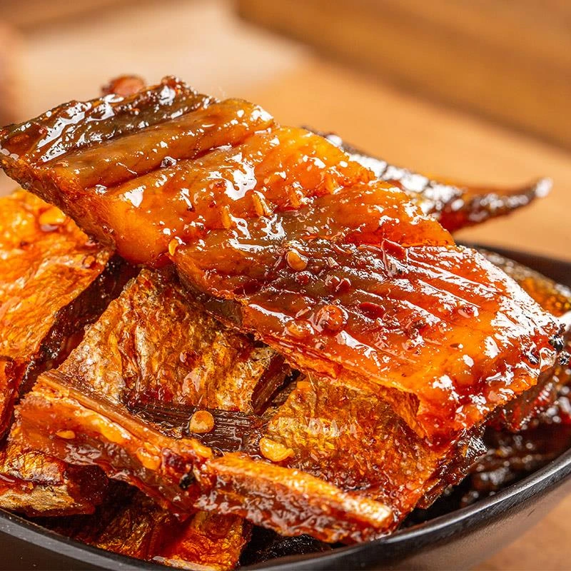 湘岳腊鲢鱼湖南特产酱板鱼整条腊鱼香辣下饭即食手撕鱼块鱼排零食