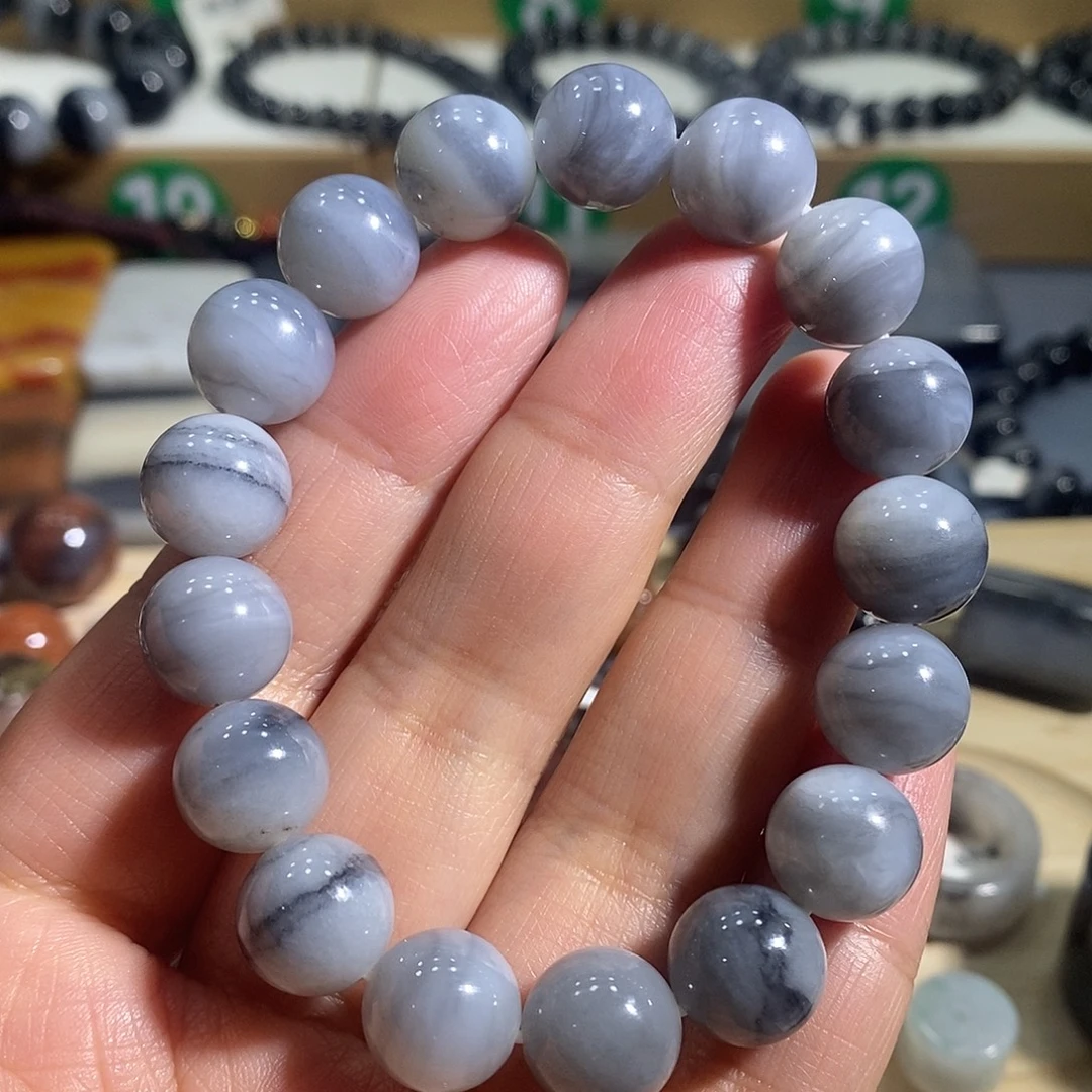 W***,和田玉未镶嵌手链