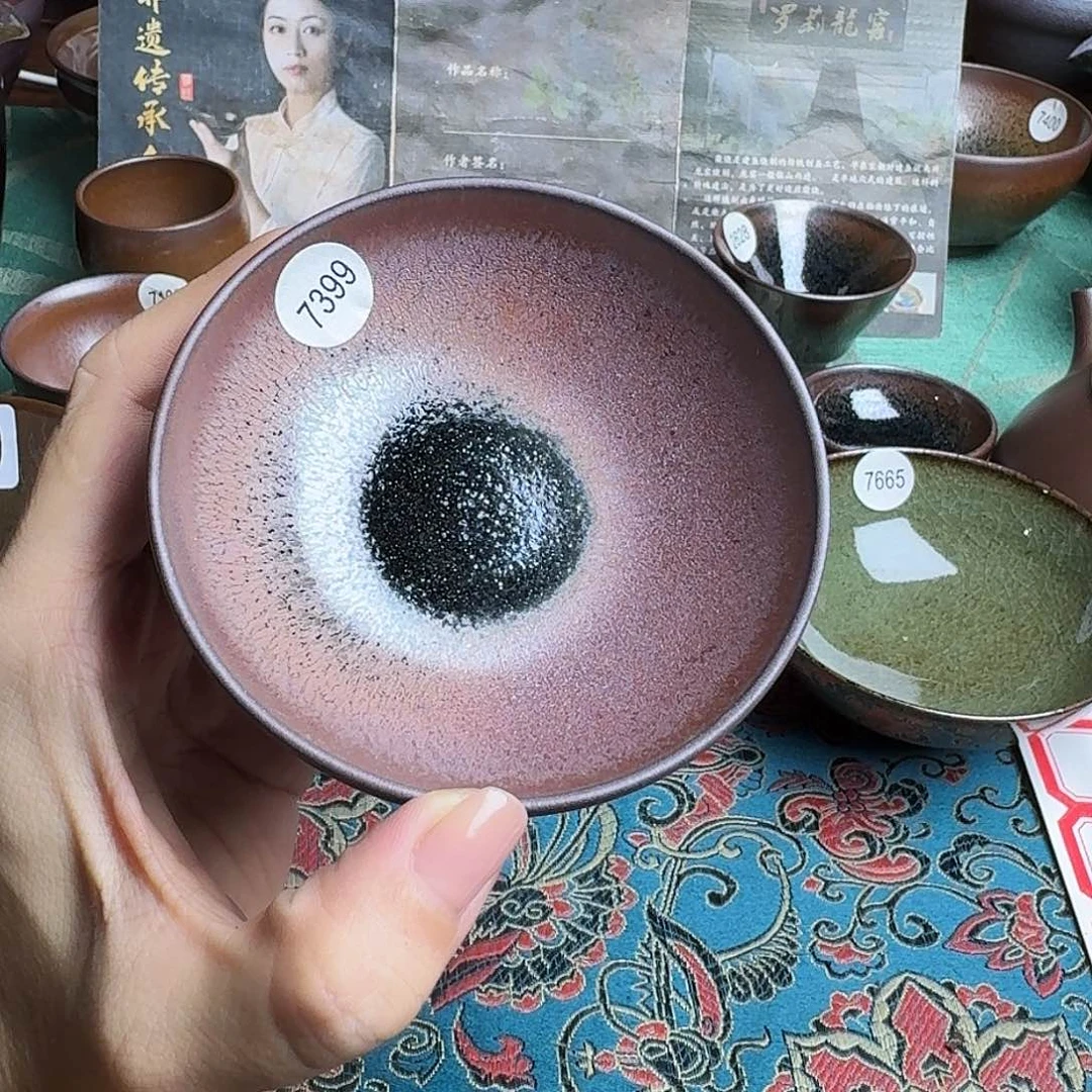 茶盏7399 罗莉柴烧手工主人杯