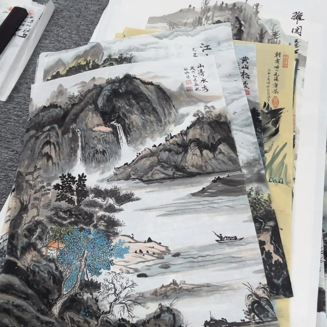 睿***了国画绘画作品多次