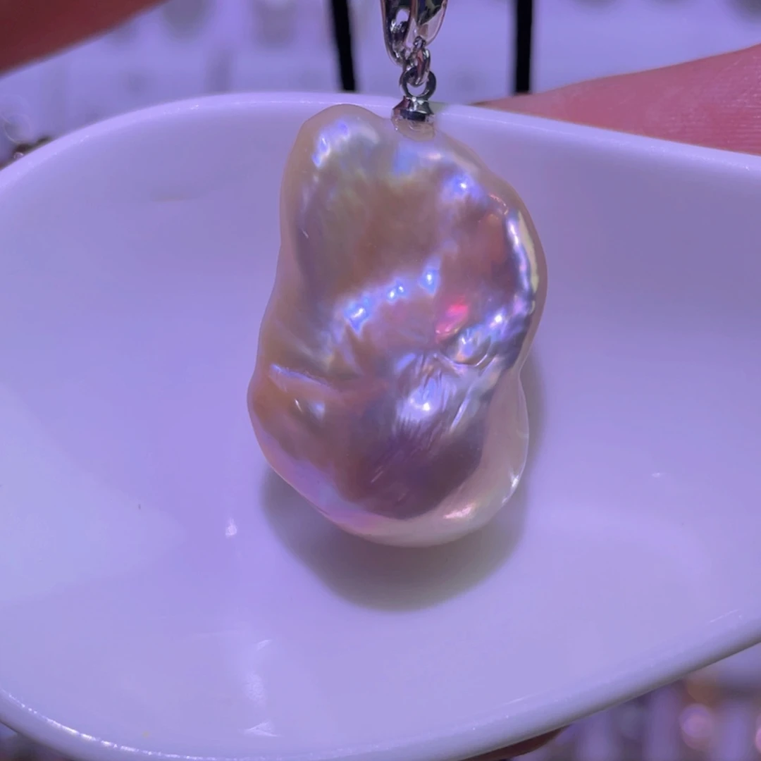 淡水珍珠未镶嵌天然淡水珍珠吊坠