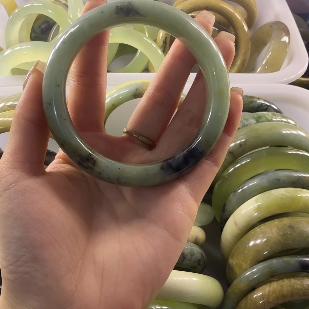 蛇纹石玉合金手镯