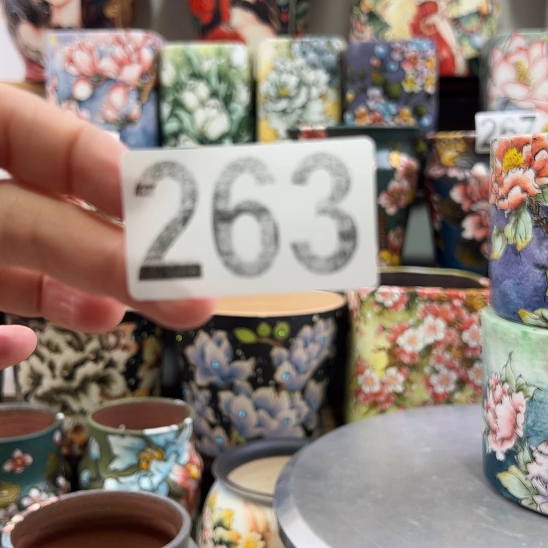 景德镇陶瓷花盆蓝*灵景德镇陶瓷花盆