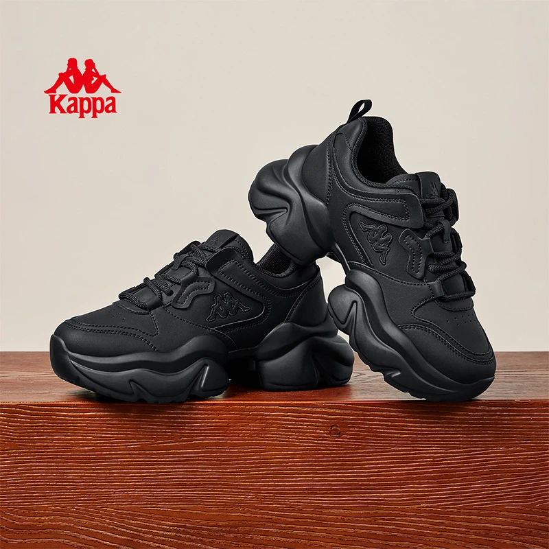 kappa增高先锋女鞋时尚潮流小个子厚底轻便老爹鞋K0F85MC01CE