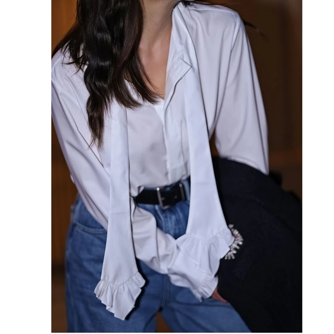 [Rain.studio]专属小众气质法式设计感长袖衬衫