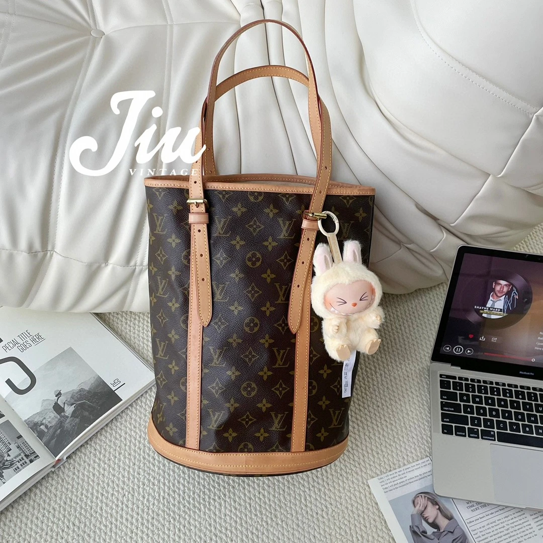 99新 LouisVuitton/路易威登 老花中古水桶包 中检吊牌 JM7-3489