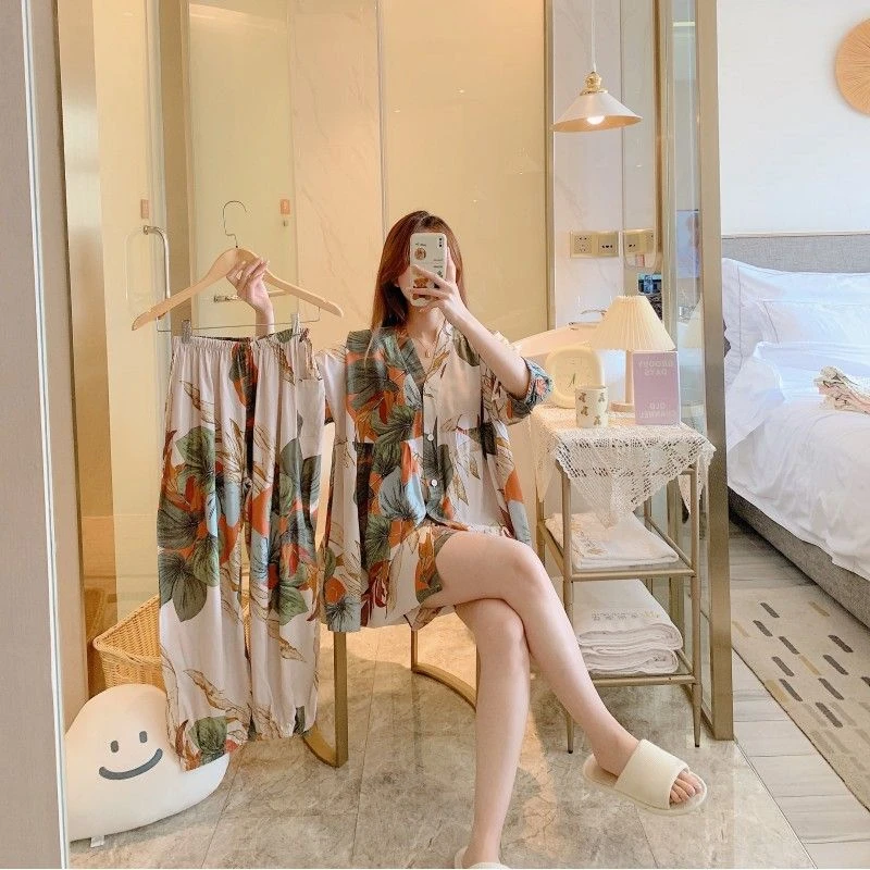 2025新品婴儿棉夏季睡衣女春夏薄款宽松大码家居服套装