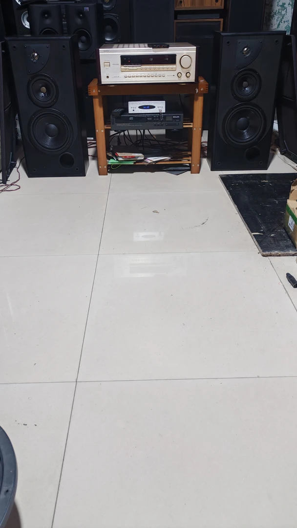 9新  不包运费JBL770型8寸三分频书架音箱+天龙旗航舰功放机
