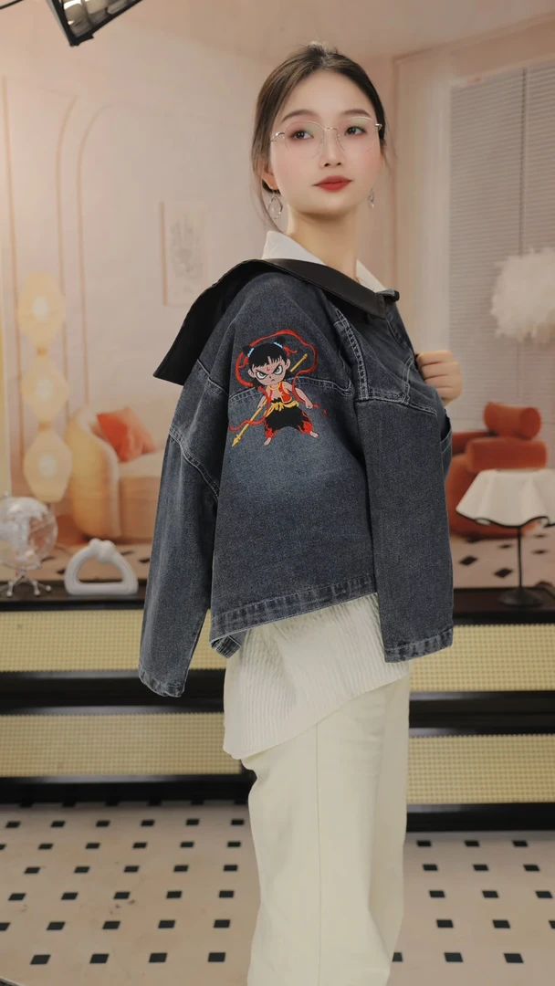 男童牛仔外套春款2025新款新中式上衣春季宝宝百搭外套男孩中小童