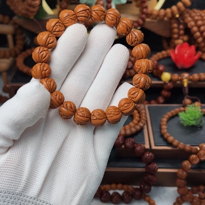 吊坠桃核13火麒麟手串