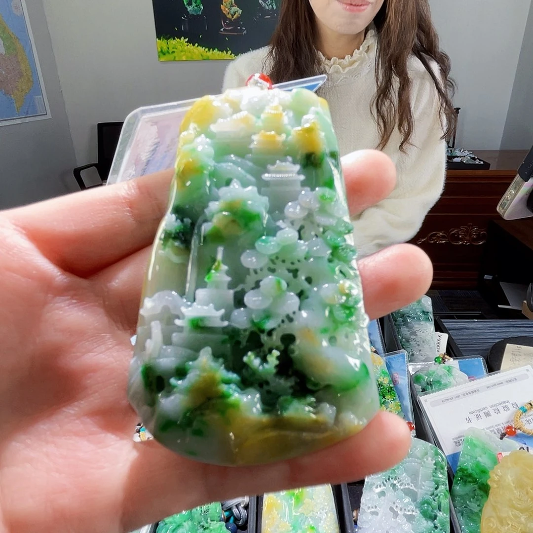 颈饰未镶嵌翡翠翡翠