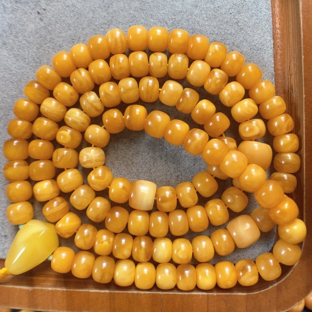 未镶嵌项链蜜蜡蜜蜡108