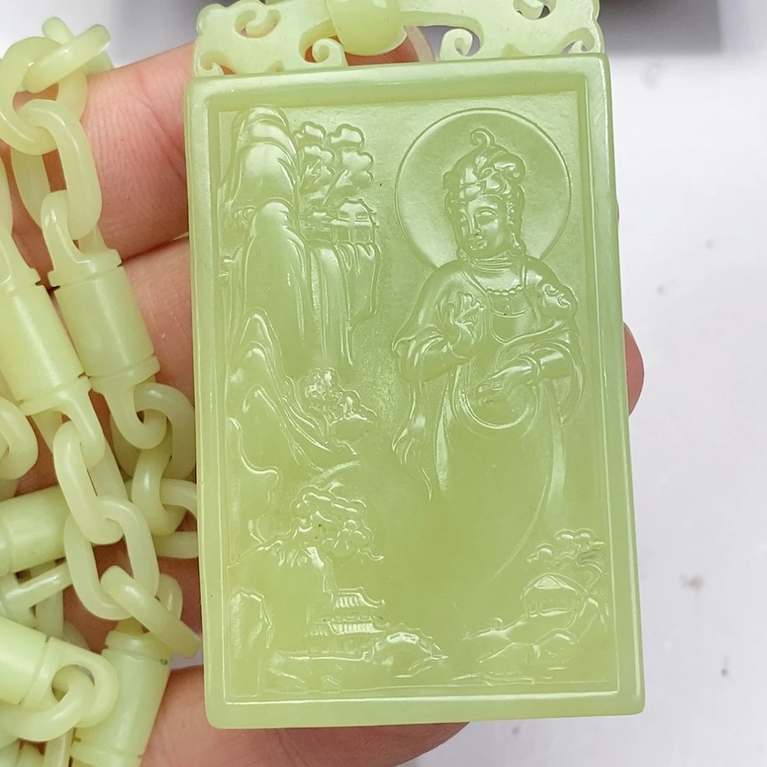 和田玉未镶嵌颈饰