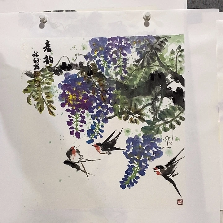 国画手写手绘作品100