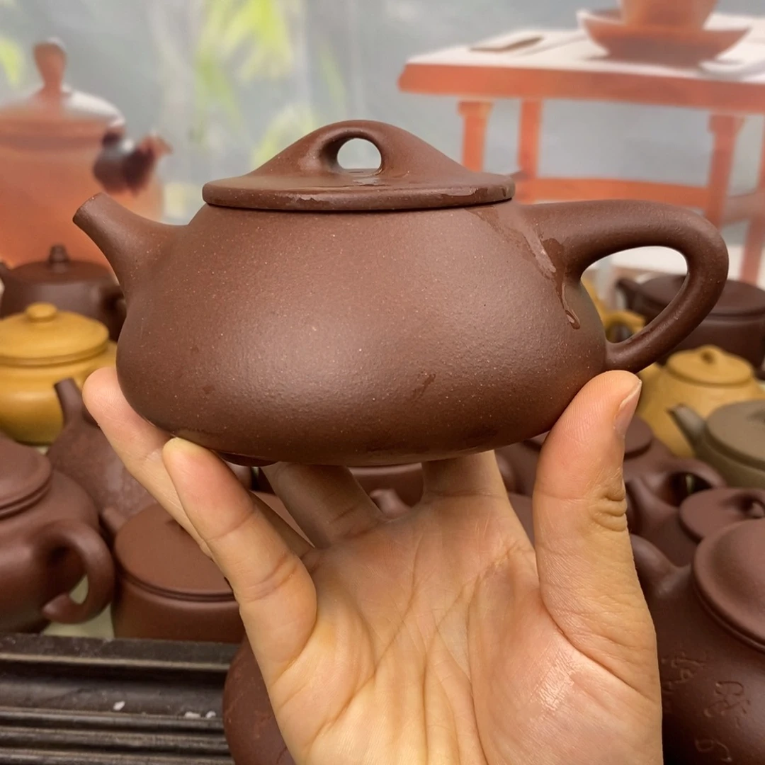 茶壶紫砂风釉240cccc羊角山紫泥景舟石瓢