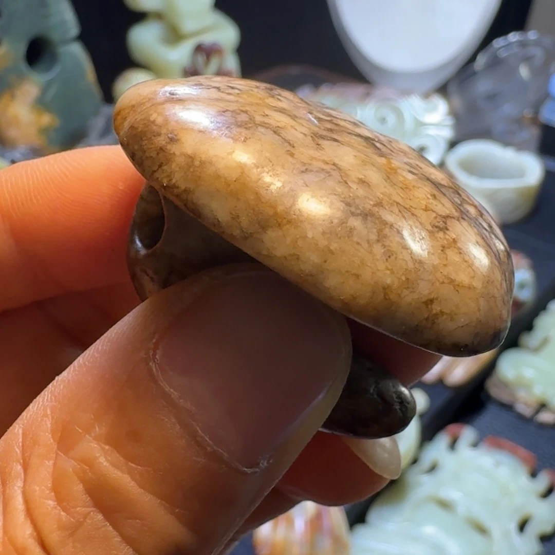 万***松玉玉摆件蘑菇器型