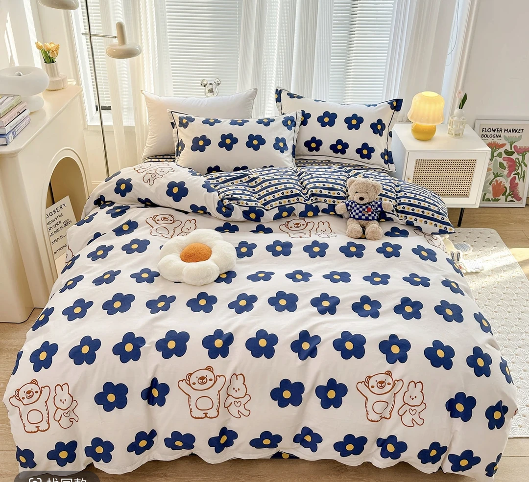 清！小玲子 特价款  全棉纯棉活性印染工艺三件套四件套