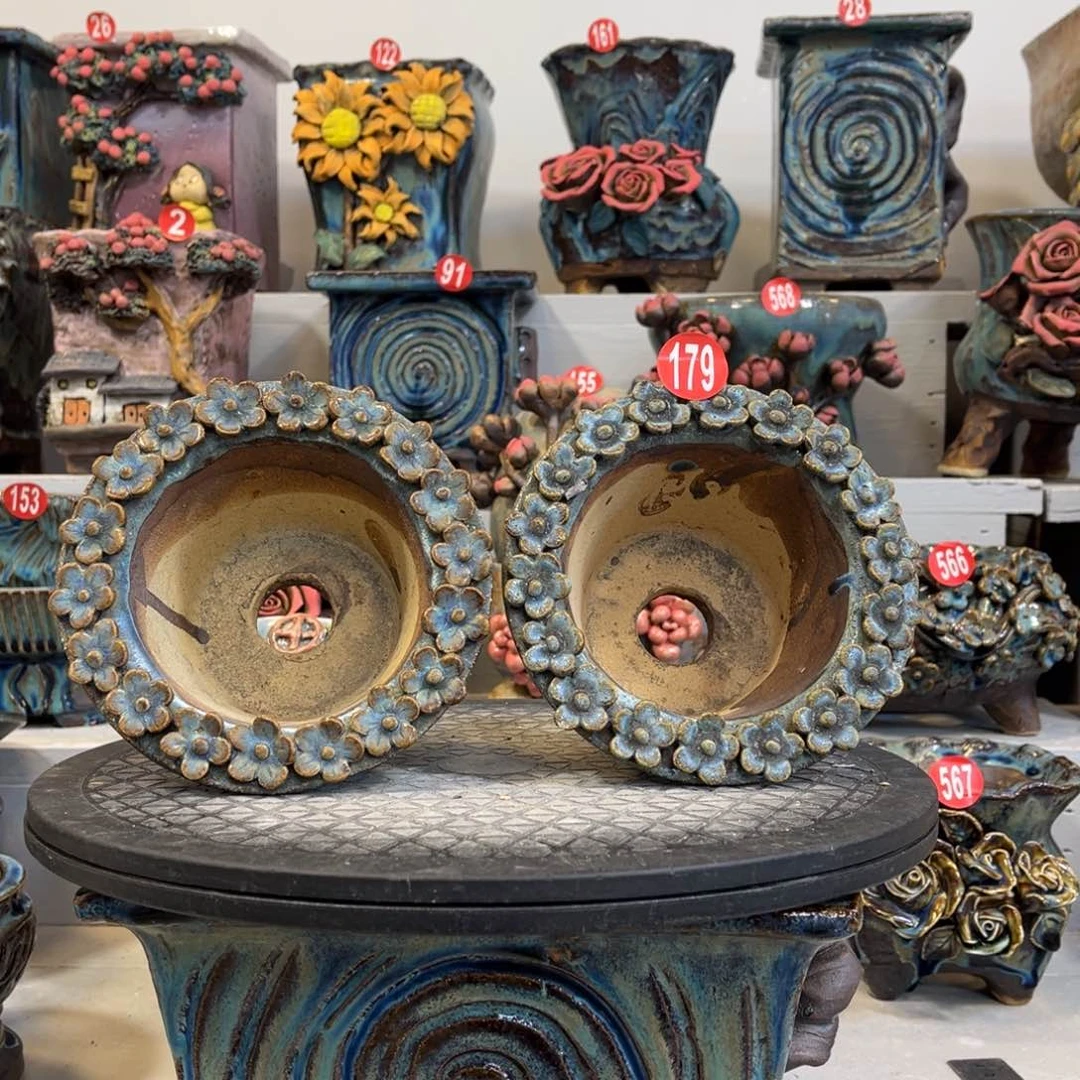 陶瓷微瑕179 号陶然花盆