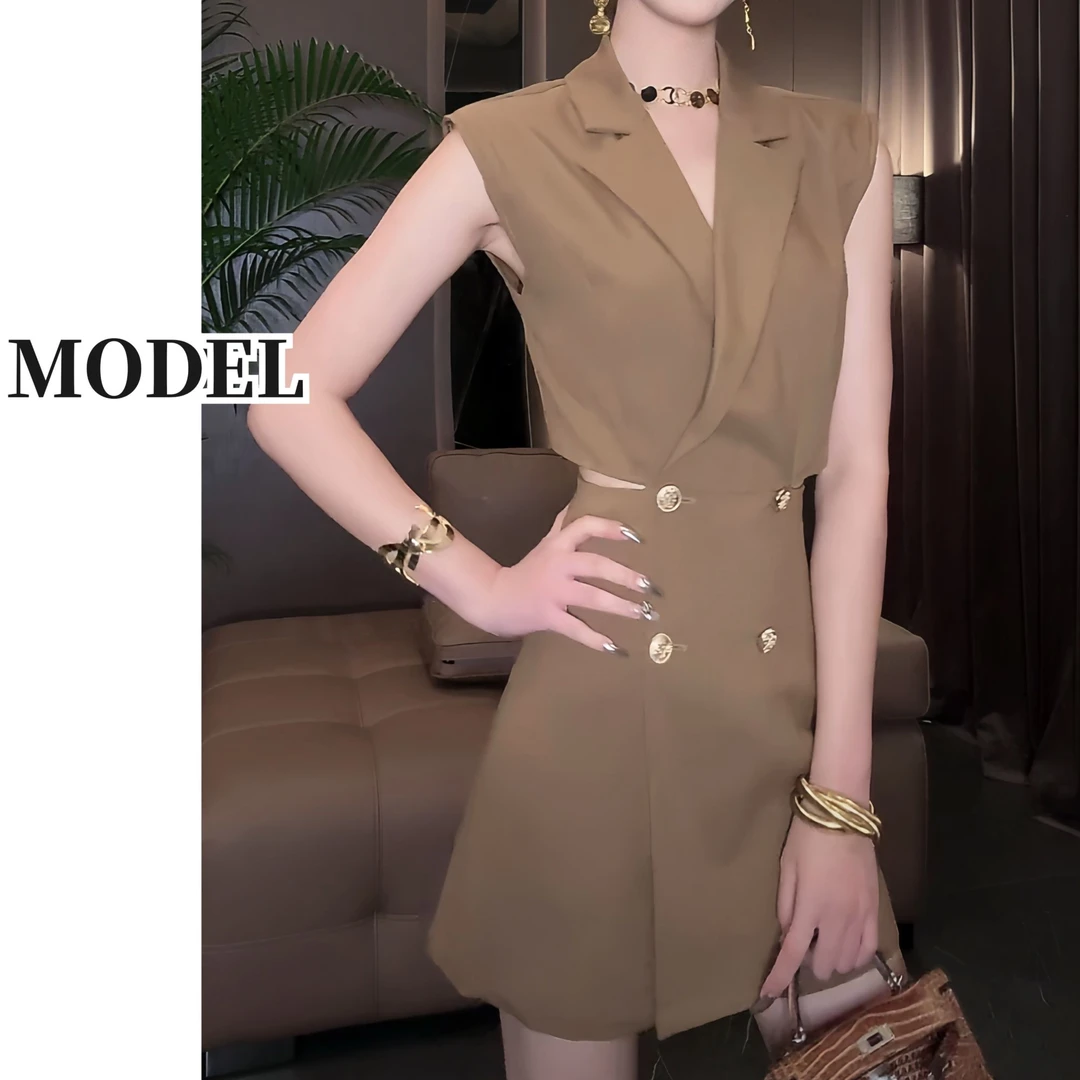 法模FRENCH MODEL .【纸片人】2025夏季时尚原创设计连体裤40560424