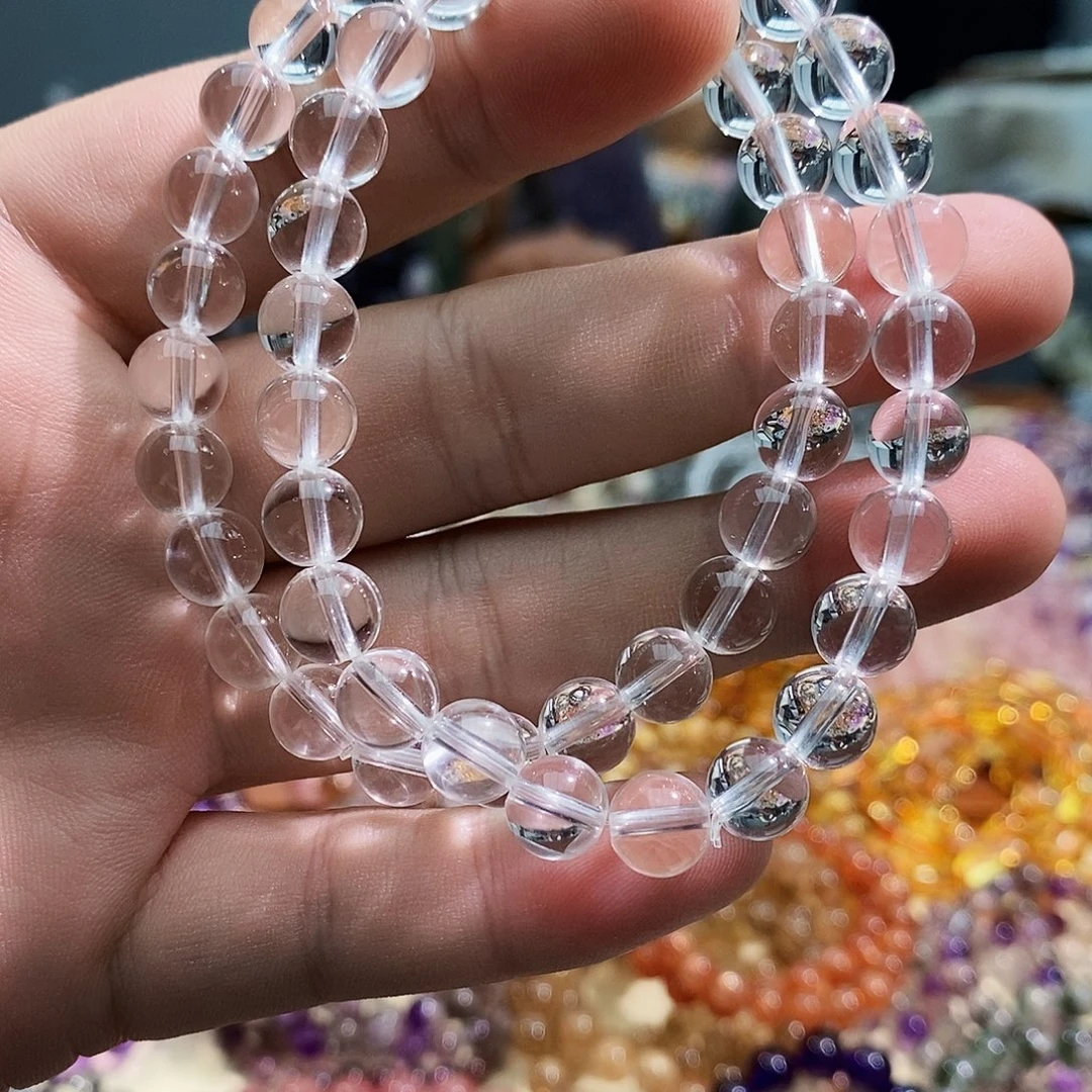 未镶嵌手链水晶顶级白水8