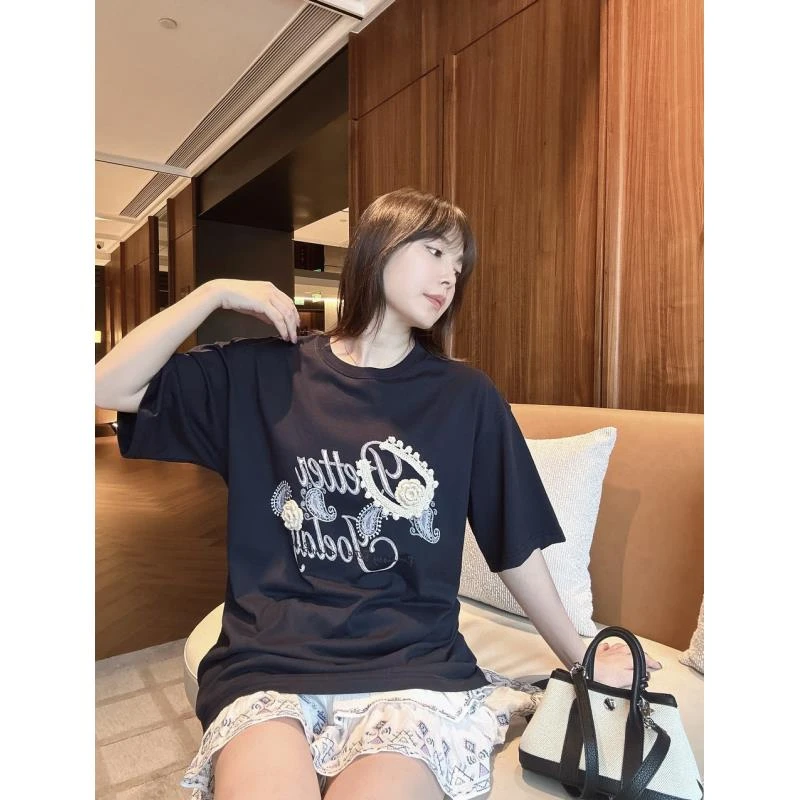 BETTER JOELAY-大版【音乐符号】时尚T恤短袖可爱潮流休闲风KH3092